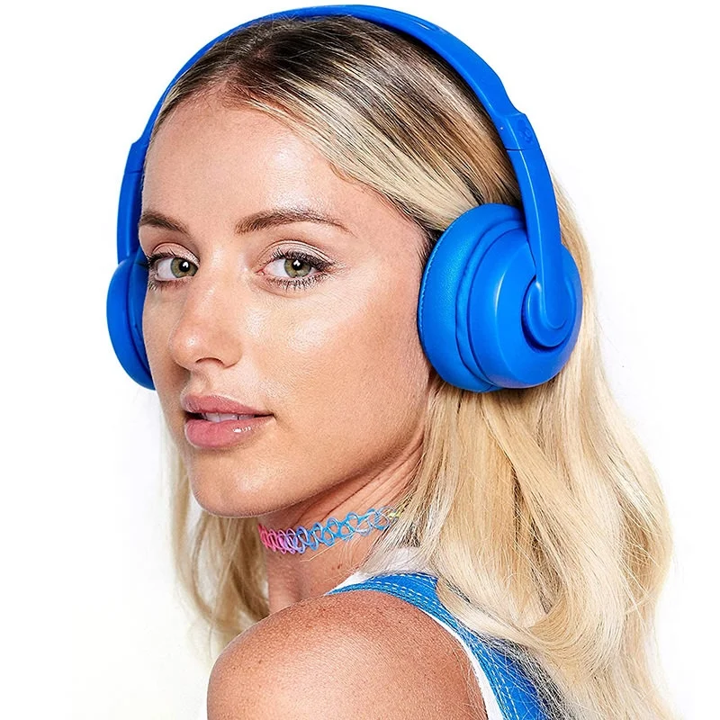 Skullcandy Cassette Wireless Bluetooth On-Ear Headphone with Mic - Cobalt Blue