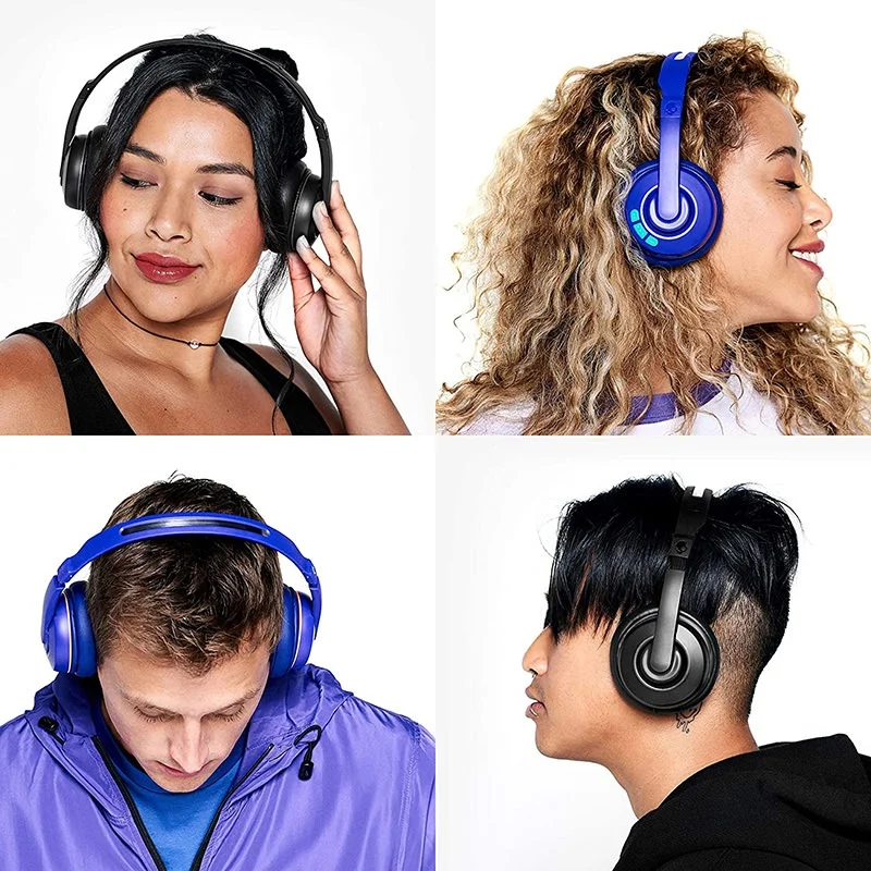 Skullcandy Cassette Wireless Bluetooth On-Ear Headphone with Mic - Cobalt Blue