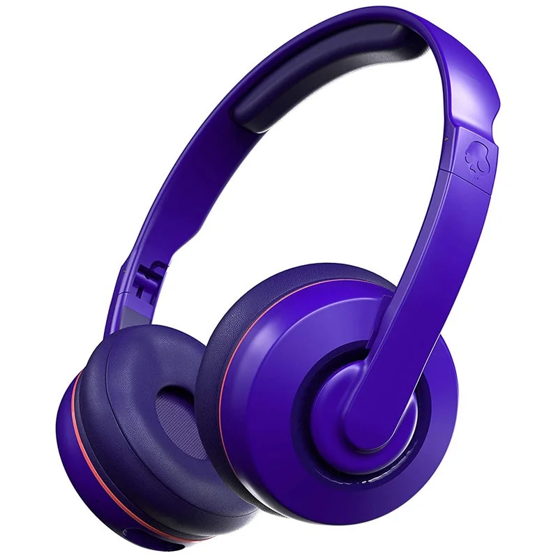 Skullcandy Cassette Wireless Bluetooth On-Ear Headphone with Mic - Retro Surf Purple