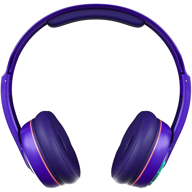 Skullcandy Cassette Wireless Bluetooth On-Ear Headphone with Mic - Retro Surf Purple