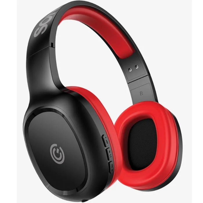 SonicGear Airphone 3 (2019) Wireless Bluetooth Over-Ear Headphone with Mic - Black Red