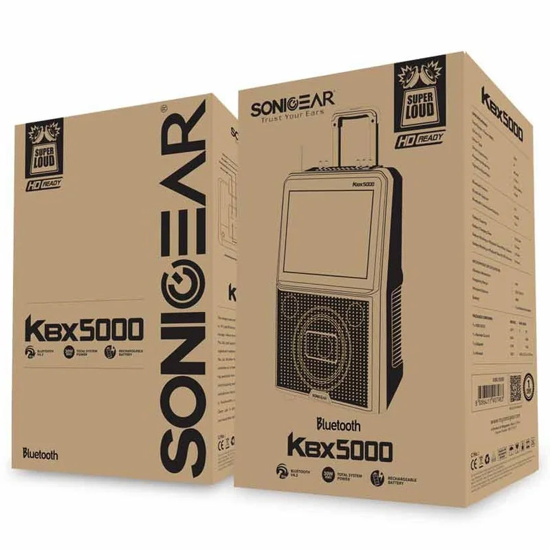 SonicGear KBX 5000 Wireless Bluetooth Speaker with Wireless Karaoke Mic