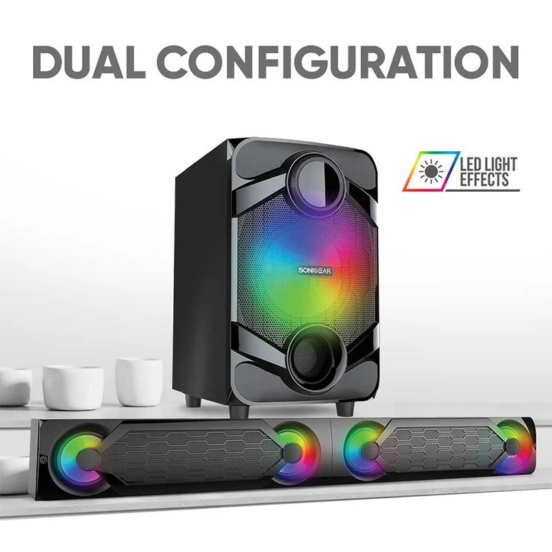 SonicGear TITAN 11 BTMI Wireless Bluetooth Multimedia Desktop Speaker with Wireless Karaoke Mic