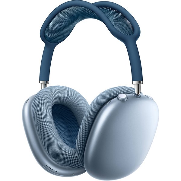 Apple AirPods Max Wireless Bluetooth Active Noise-Cancelling Over-Ear Headphone with Mic - Sky Blue Apple AirPods Max Wireless Bluetooth Active Noise-Cancelling Over-Ear Headphone with Mic - Sky Blue