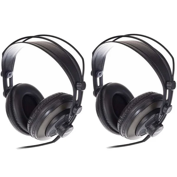 Samson SR850 (2-Pack) Professional Studio Monitoring Semi Open-Back Over-Ear Headphone