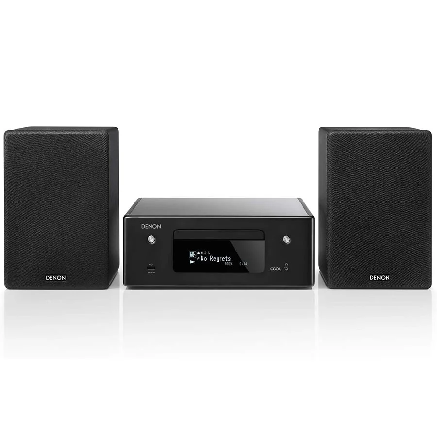 Denon CEOL N10 Multi-Room Wireless Bluetooth/WiFi, FM Radio & CD Player Speaker System - Black