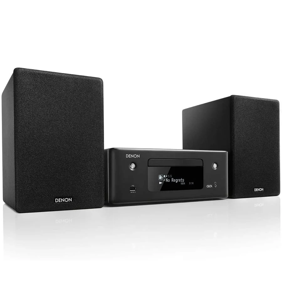 Denon CEOL N10 Multi-Room Wireless Bluetooth/WiFi, FM Radio & CD Player Speaker System - Black