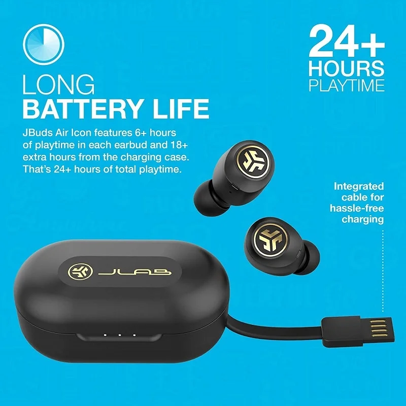 JLab JBuds Air Icon True Wireless Bluetooth In-Ear Earphone with Mic