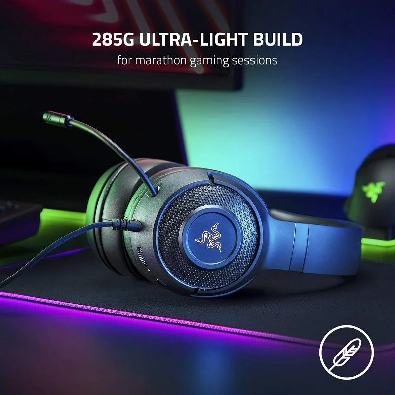 Razer Kraken V4 X 7.1 V2 Surround Sound USB Gaming Over-Ear Headset with Mic 