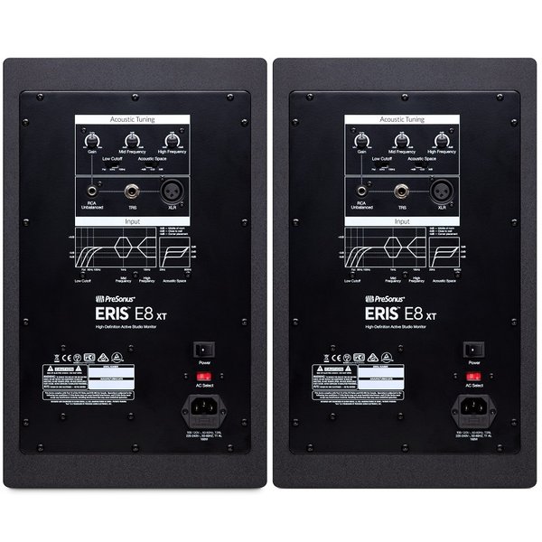 PreSonus Eris E8 XT Studio Monitoring Wired Desktop Bookshelf Speakers