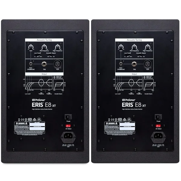 PreSonus Eris E8 XT Studio Monitoring Wired Desktop Bookshelf Speakers