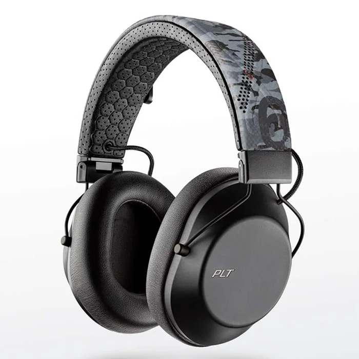 Plantronics BackBeat FIT 6100 Wireless Bluetooth Noise-Cancelling Over-Ear Headphone with Mic - Camo