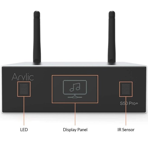 Arylic S50 Pro+ Multi-Room Wireless Bluetooth/WiFi Network Streamer Pre-amplifier Arylic S50 Pro+ Multi-Room Wireless Bluetooth/WiFi Network Streamer Pre-amplifier