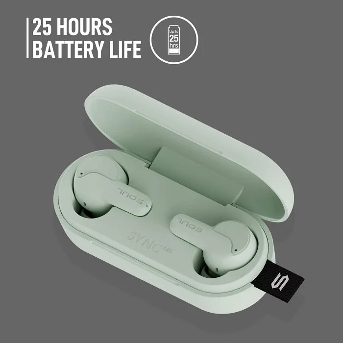 SOUL SYNC ANC True Wireless Bluetooth Noise-Cancelling In-Ear Earphone with Mic - Frost