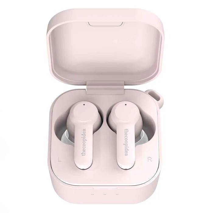 thecoopidea Beans Pro 2 True Wireless Bluetooth Noise-Cancelling In-Ear Earphone with Mic - Sakura Pink