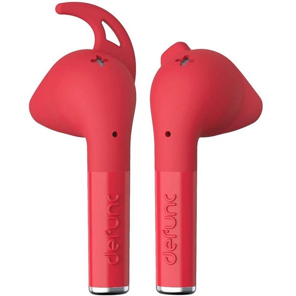 Defunc True Plus True Wireless Bluetooth On-Ear Earphone with Mic - Red Defunc True Plus True Wireless Bluetooth On-Ear Earphone with Mic - Red