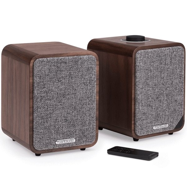 Ruark Audio MR1 Mk2 Wireless Bluetooth Desktop Bookshelf Speakers - Rich Walnut Veneer