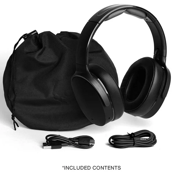 Skullcandy Hesh ANC Wireless Bluetooth Active Noise-Cancelling Over-Ear Headphone with Mic - True Black