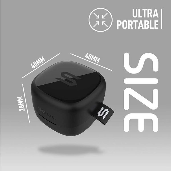 SOUL S-NANO True Wireless Bluetooth In-Ear Earphone with Mic - Black