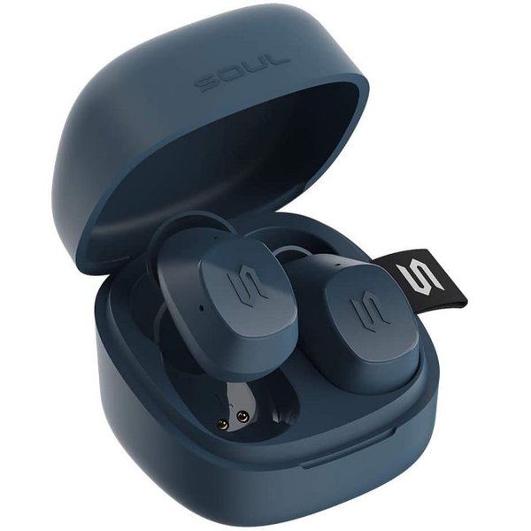 SOUL S-NANO True Wireless Bluetooth In-Ear Earphone with Mic - Blue SOUL S-NANO True Wireless Bluetooth In-Ear Earphone with Mic - Blue