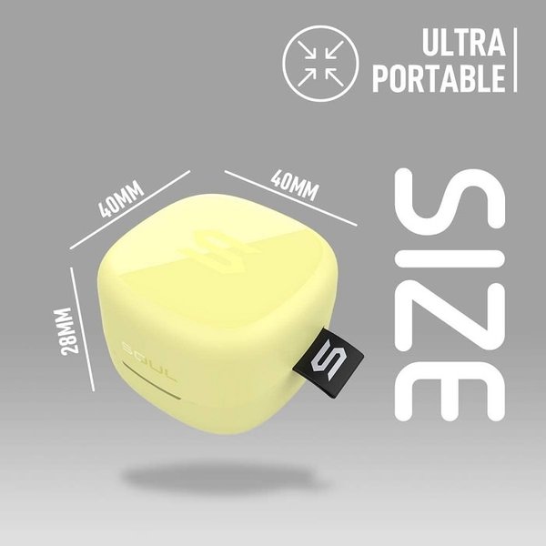 SOUL S-NANO True Wireless Bluetooth In-Ear Earphone with Mic - Yellow