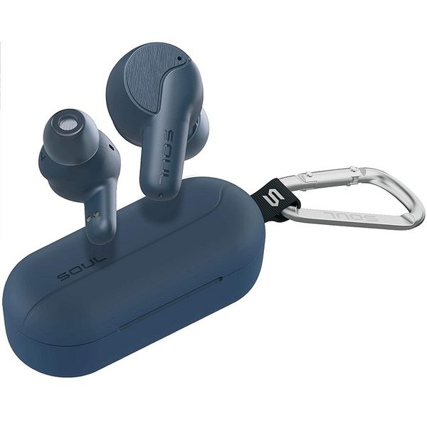 SOUL SYNC ANC True Wireless Bluetooth Noise-Cancelling In-Ear Earphone with Mic - Blue