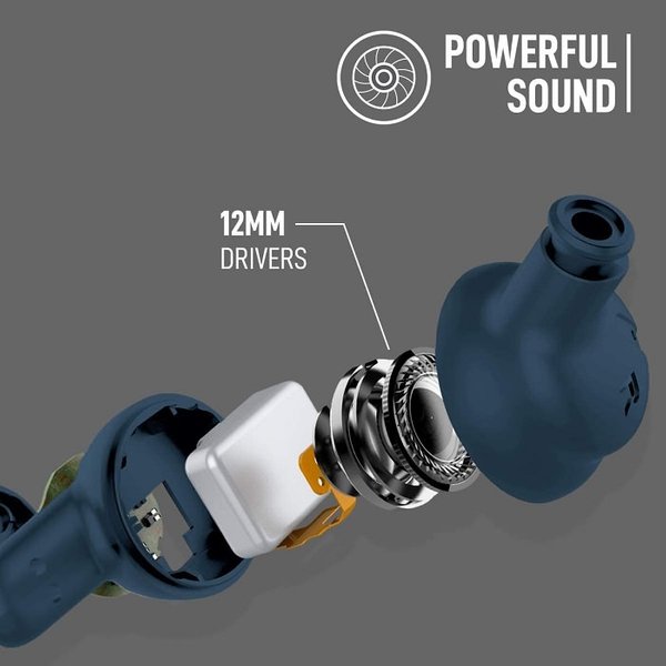 SOUL SYNC ANC True Wireless Bluetooth Noise-Cancelling In-Ear Earphone with Mic - Blue