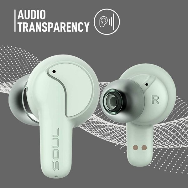 SOUL SYNC ANC True Wireless Bluetooth Noise-Cancelling In-Ear Earphone with Mic - Frost