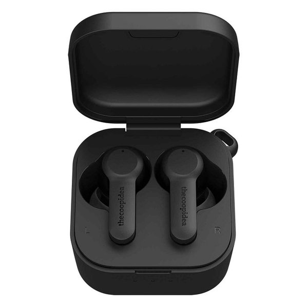 thecoopidea Beans Pro 2 True Wireless Bluetooth Noise-Cancelling In-Ear Earphone with Mic - Matt Black