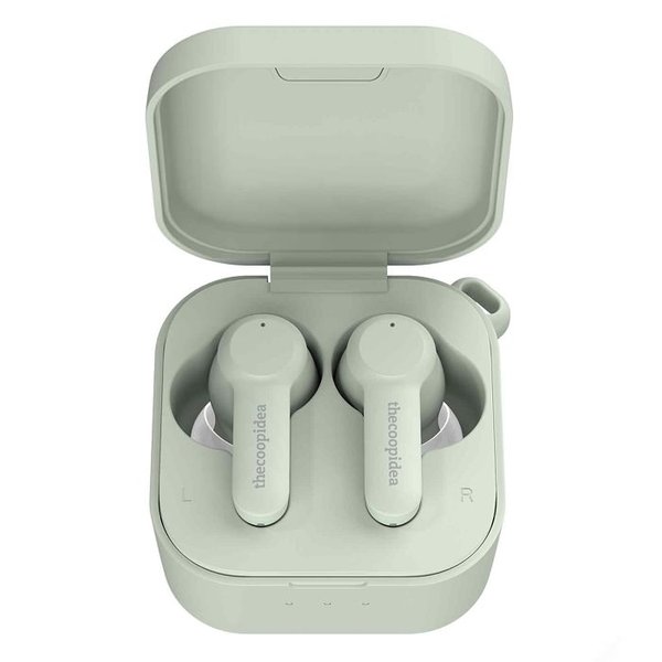 thecoopidea Beans Pro 2 True Wireless Bluetooth Noise-Cancelling In-Ear Earphone with Mic - Olive Grey