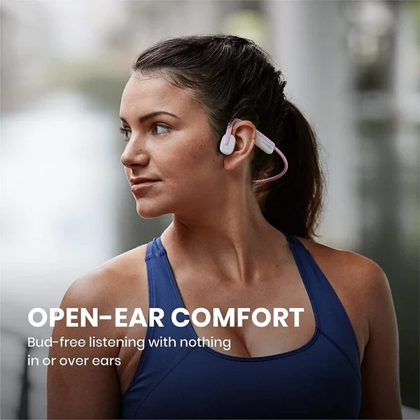 Shokz OpenMove Wireless Bluetooth Bone Conduction Headphone with Mic - Pink