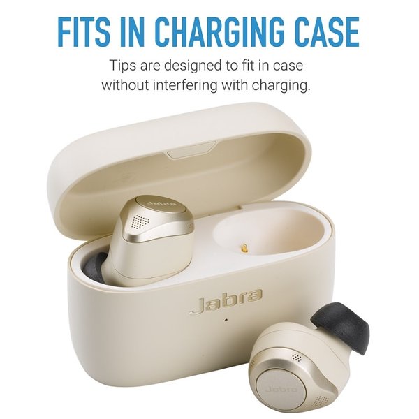 Comply TrueGrip TWo-220-C Foam Eartips (for Jabra Elite 85t, Technics EAH-AZ100, etc. True Wireless Earbuds)