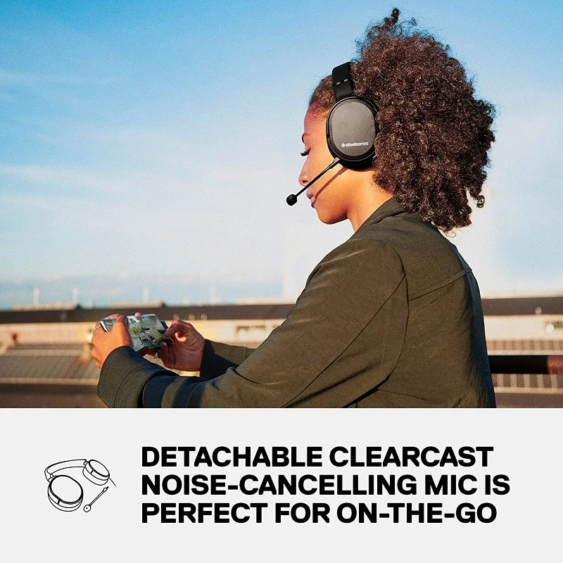 SteelSeries Arctis 1 Wired/Wireless for Playstation Wireless 2.4GHz Over-Ear Gaming Headset with Mic