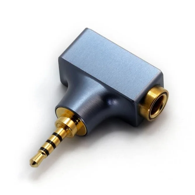 ddHiFi DJ44B (2021) 2.5mm TRRS Balanced Male to 4.4mm TRRRS Balanced Female Right-angle Adapter