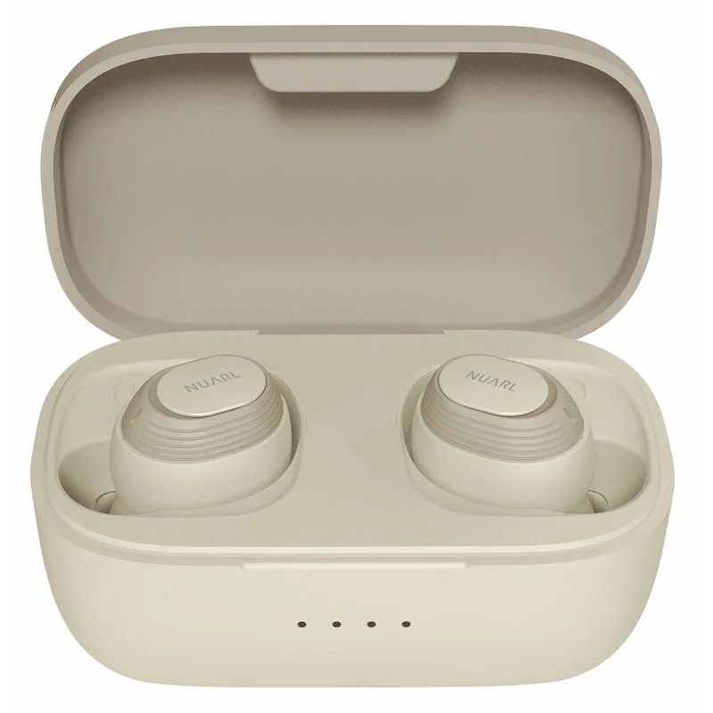 Nuarl N6 Sport True Wireless Bluetooth In-Ear Earphone with Mic - Warm Grey