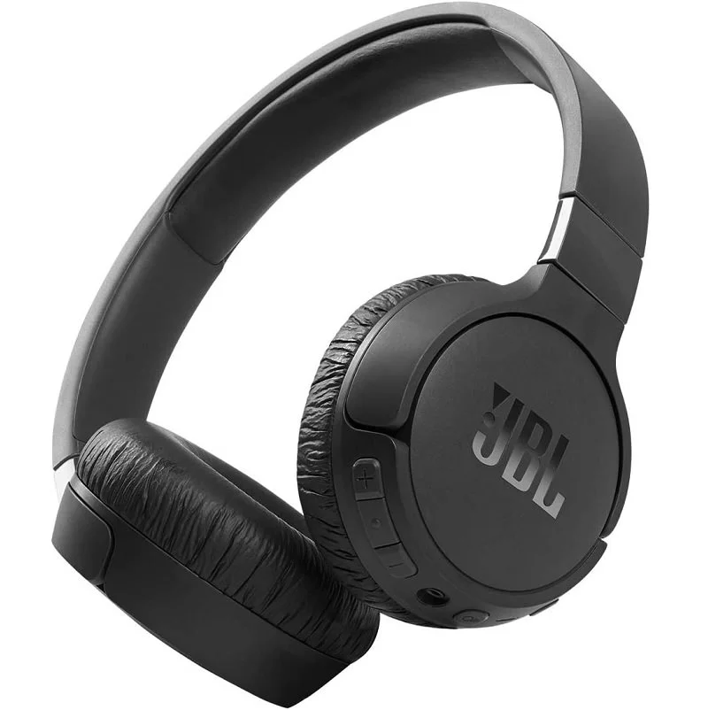 JBL Tune 660NC Wireless Bluetooth Noise-Cancelling On-Ear Headphone with Mic - Black 
