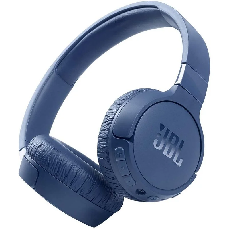 JBL Tune 660NC Wireless Bluetooth Noise-Cancelling On-Ear Headphone with Mic - Blue 