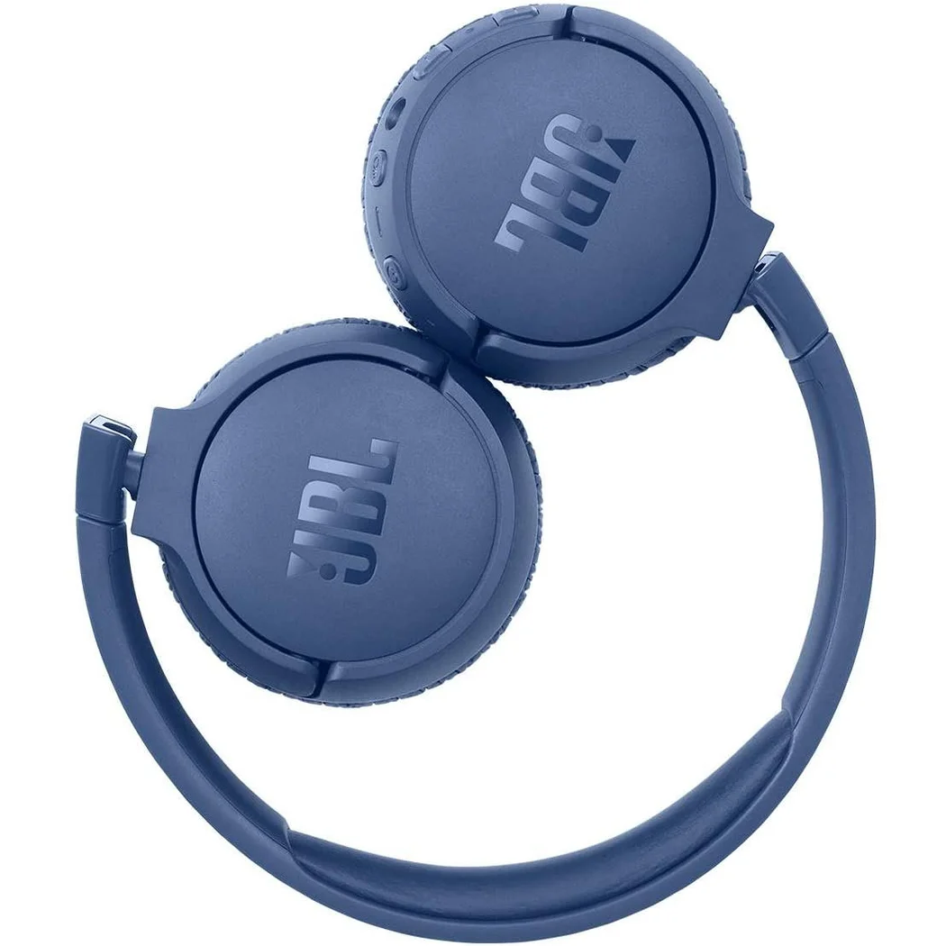 JBL Tune 660NC Wireless Bluetooth Noise-Cancelling On-Ear Headphone with Mic - Blue 