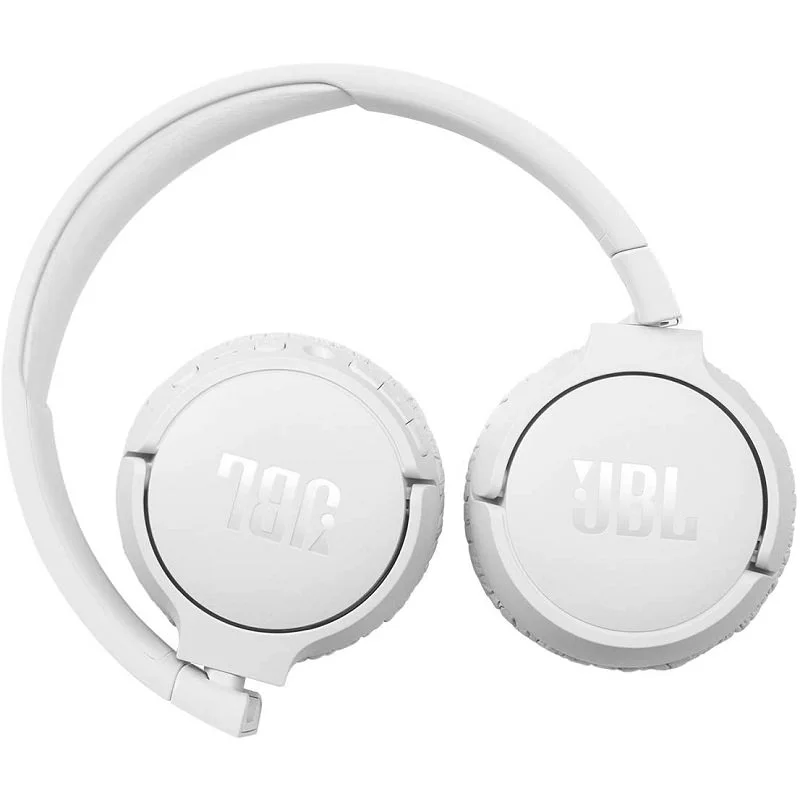 JBL Tune 660NC Wireless Bluetooth Noise-Cancelling On-Ear Headphone with Mic - White 