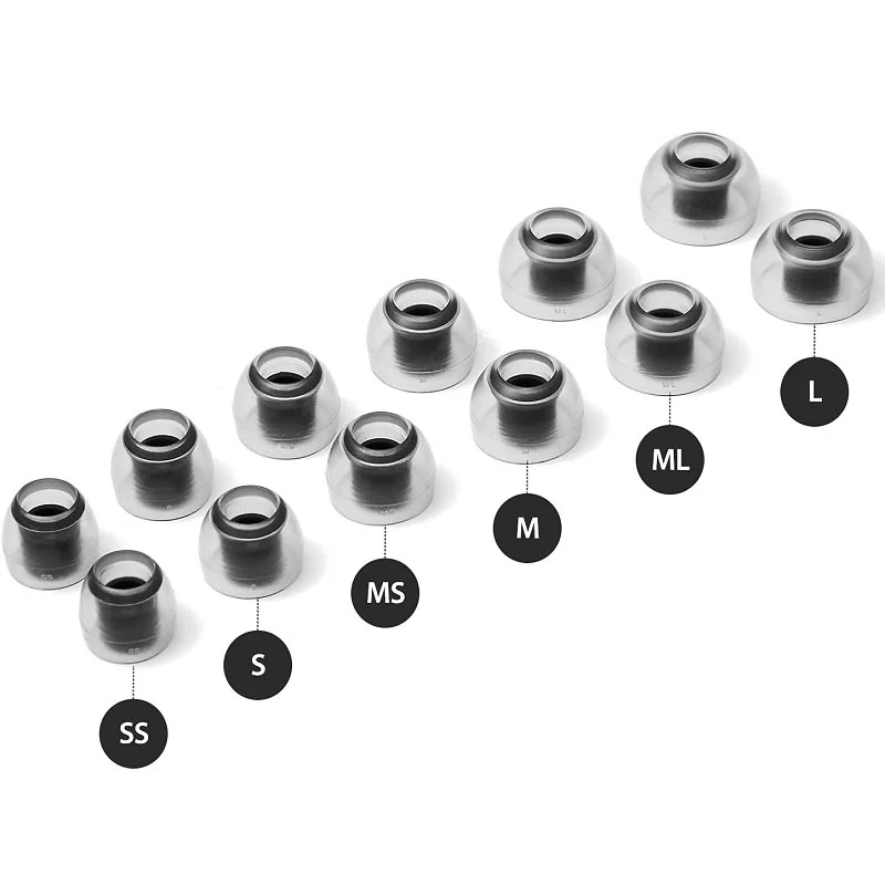 AZLA SednaEarfit Crystal Standard Liquid Silicone Rubber (LSR) Eartips