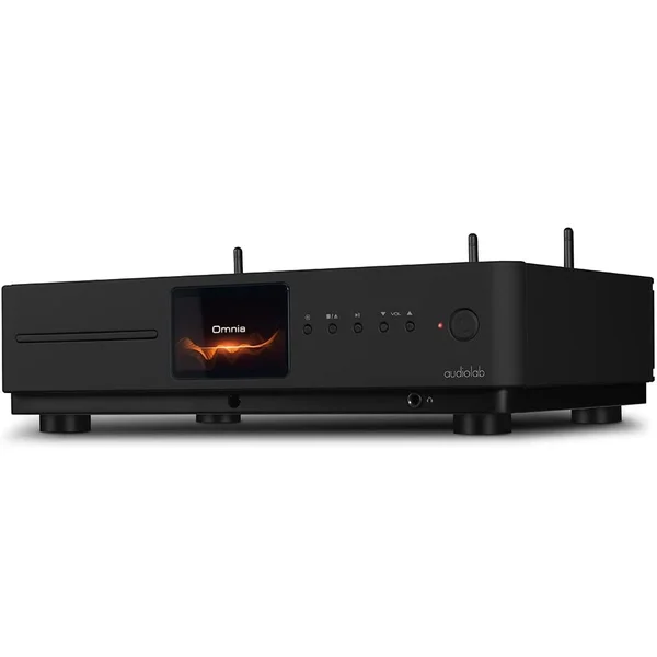 Audiolab Omnia MQA Multi-Room Wireless Bluetooth/WiFi Network Streamer, CD Player & Hi-Fi Integrated Amplifier (w/Phono) - Black
