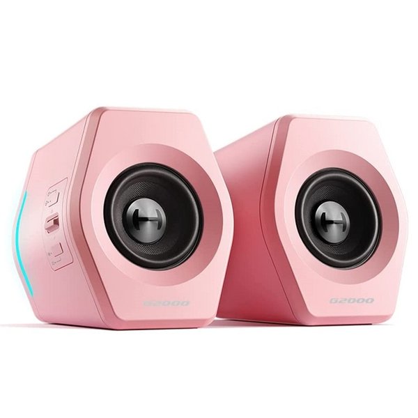Edifier G2000 Wireless Bluetooth/USB Gaming Desktop PC Speakers - Pink Edifier G2000 Wireless Bluetooth/USB Gaming Desktop PC Speakers - Pink