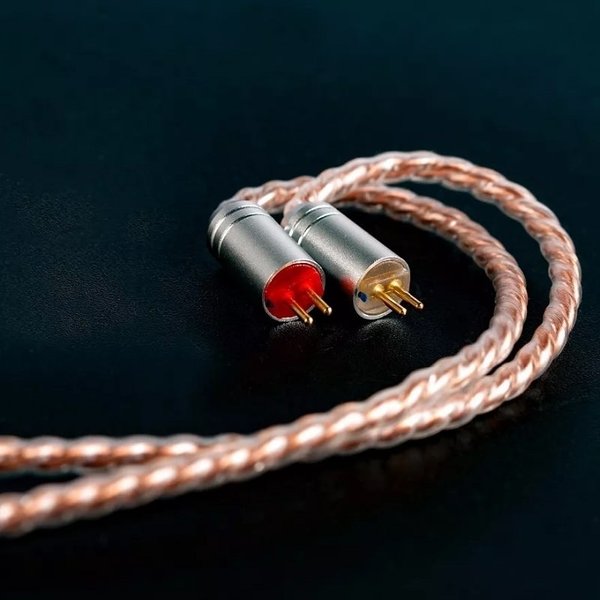 KBEAR 4860 0.78mm 2-Pin 4-core Copper Upgrade Cable with Mic for In-Ear Monitors