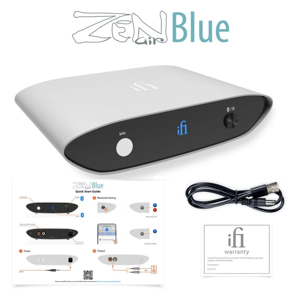 iFi ZEN Air Blue Wireless Bluetooth DAC Receiver/Streamer