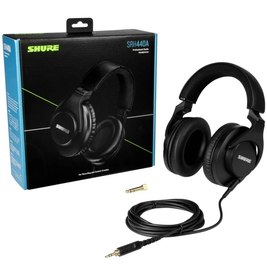 Shure SRH440A Professional Studio Monitoring Over-Ear Headphone