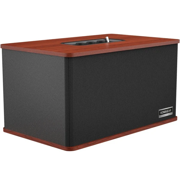 SonicGear StudioBox 2-HD Wireless Bluetooth Desktop Speaker - Mahagony