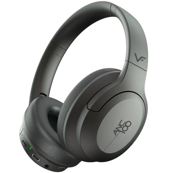 Vinnfier ANC 100 Wired/Wireless Bluetooth Noise-Cancelling Over-Ear Headphone with Mic