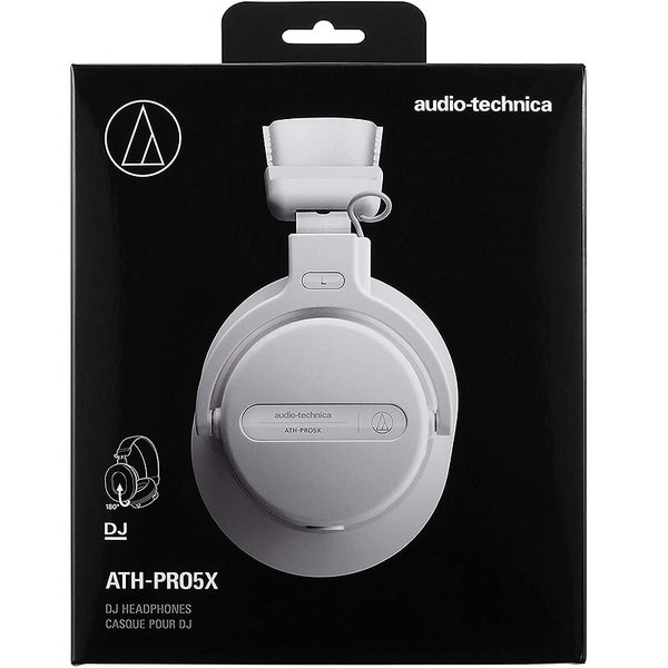 Audio-Technica ATH-PRO5X DJ Over-Ear Headphone - White Audio-Technica ATH-PRO5X DJ Over-Ear Headphone - White