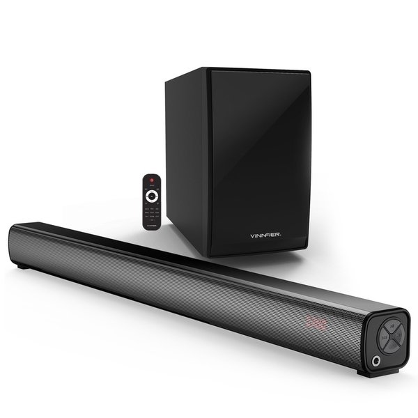 Vinnfier Hyperbar 303 BTRM 2.1 Wireless Bluetooth Soundbar with FM Radio & 5.25" Subwoofer (with HDMI) Vinnfier Hyperbar 303 BTRM 2.1 Wireless Bluetooth Soundbar with FM Radio & 5.25" Subwoofer (with HDMI)