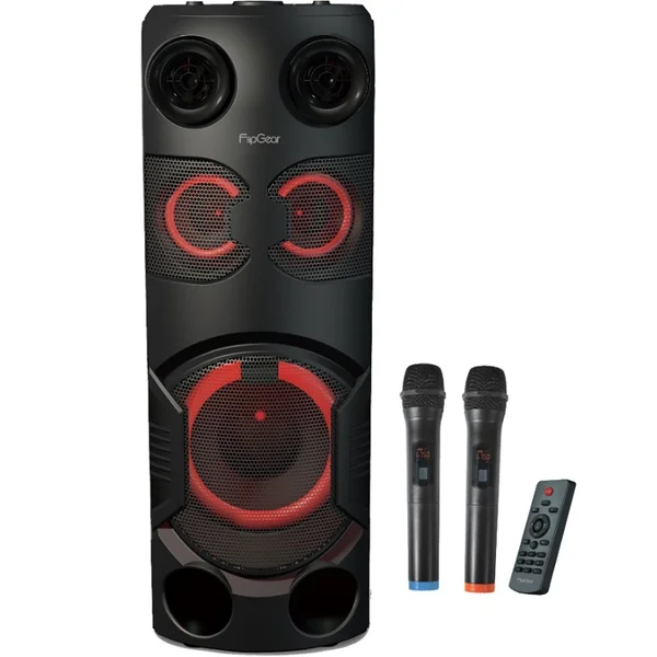 Vinnfier Tango Pro 5 WMU Wireless Bluetooth Portable Speaker with FM Radio & Dual Wireless Handheld Microphones [Display Unit]